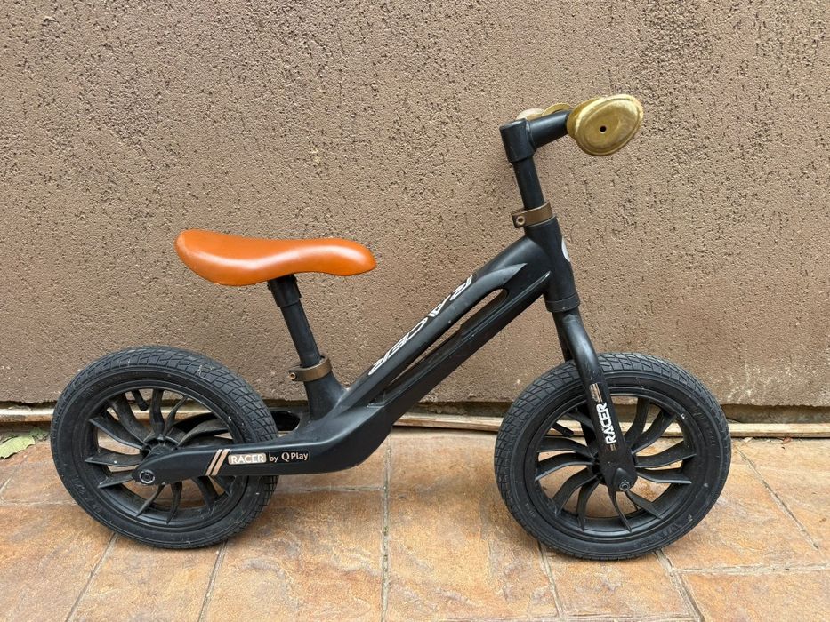 Bicicletă de echilibru fără pedale Qplay Racer Brown