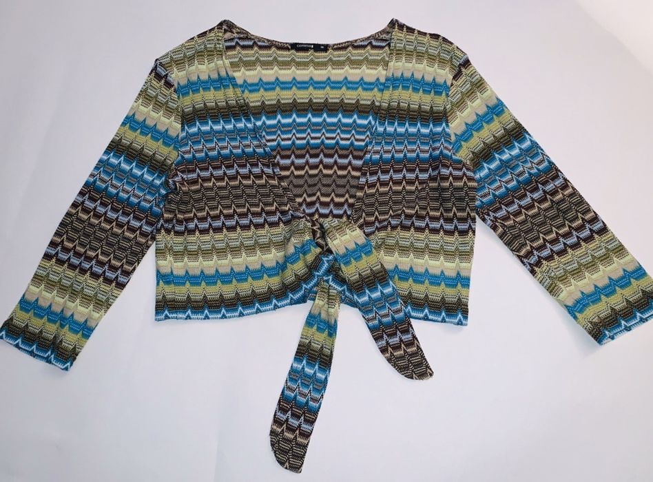 Top / Bluza / Bolero scurt Comma, imprimeu stil Missoni