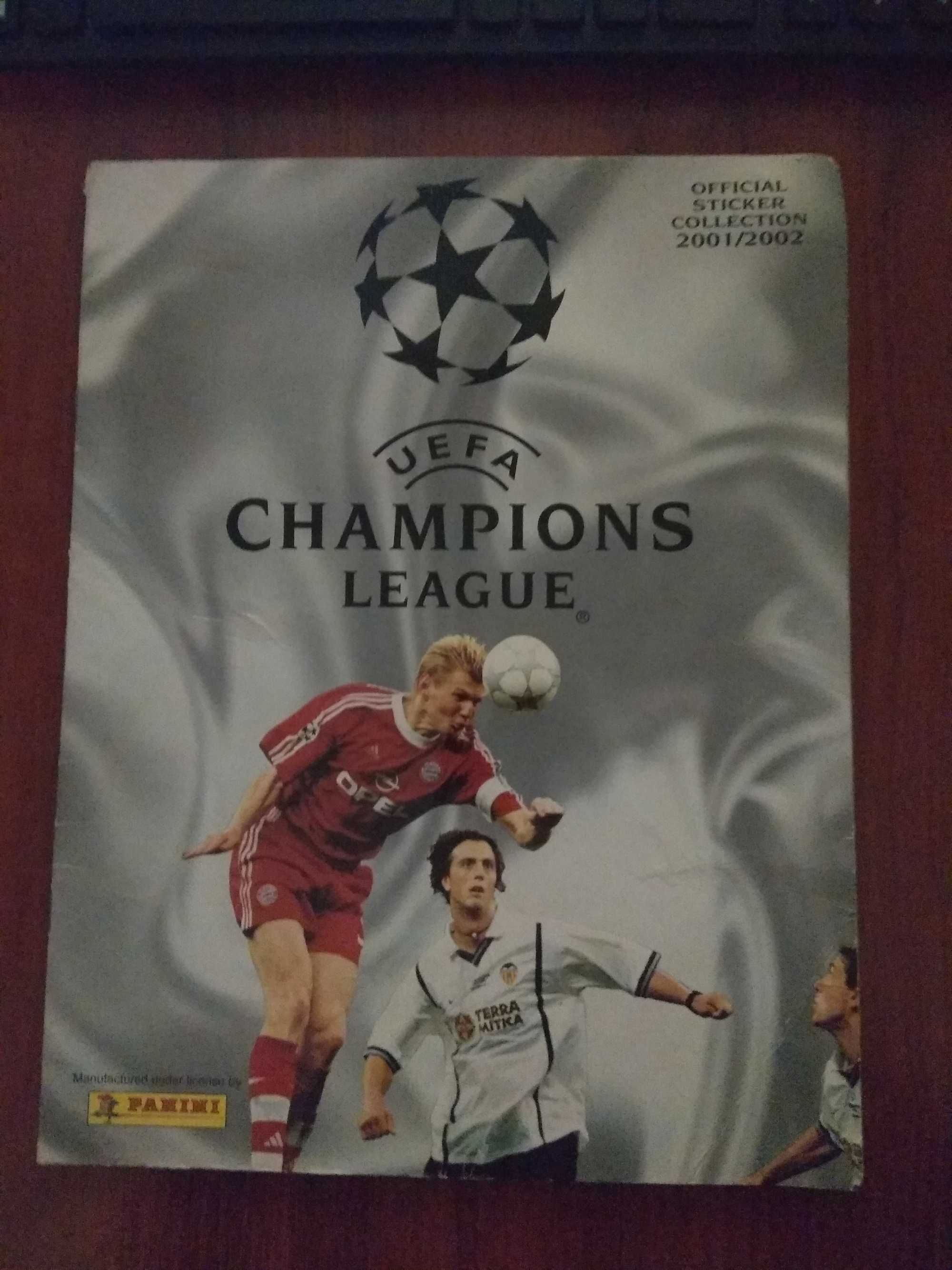Панини албум за стикери Шампионска Лига 2001/2002