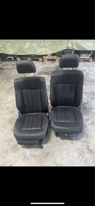 Scaune fata + bancheta + panouri Mercedes w212 facelift negru piele