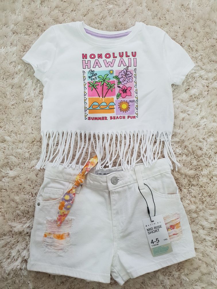 Set fete Primark (pantaloni blugi si tricou)
