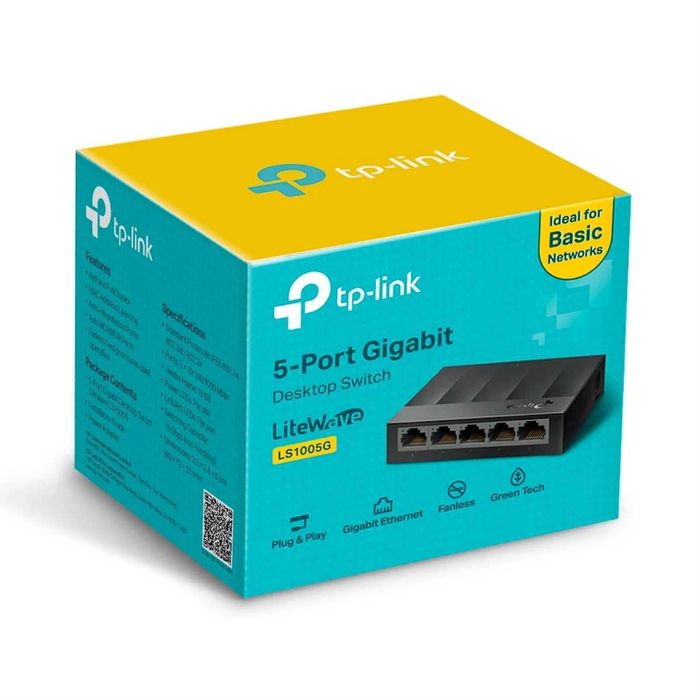 Switch TP-Link LS1005G, 5 porturi Gigabit, 10 / 100 / 1000 Mbps