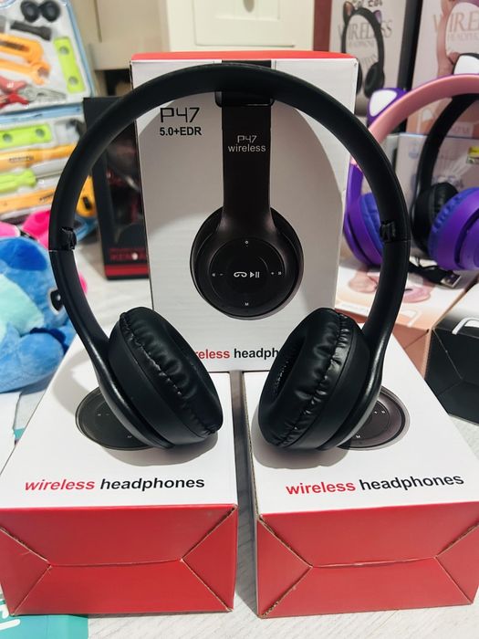 Căști P9 wireless  
Functia Bluetooth + MP3 accepta redarea de m