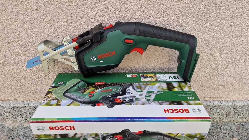 Акумулаторен саблен трион Bosch KEO 18 LI Solo, 18 V, 80 мм
