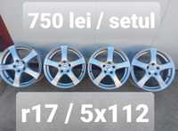 Jante aluminiu r17 / Vw Audi Skoda Seat Mercedes /5x112