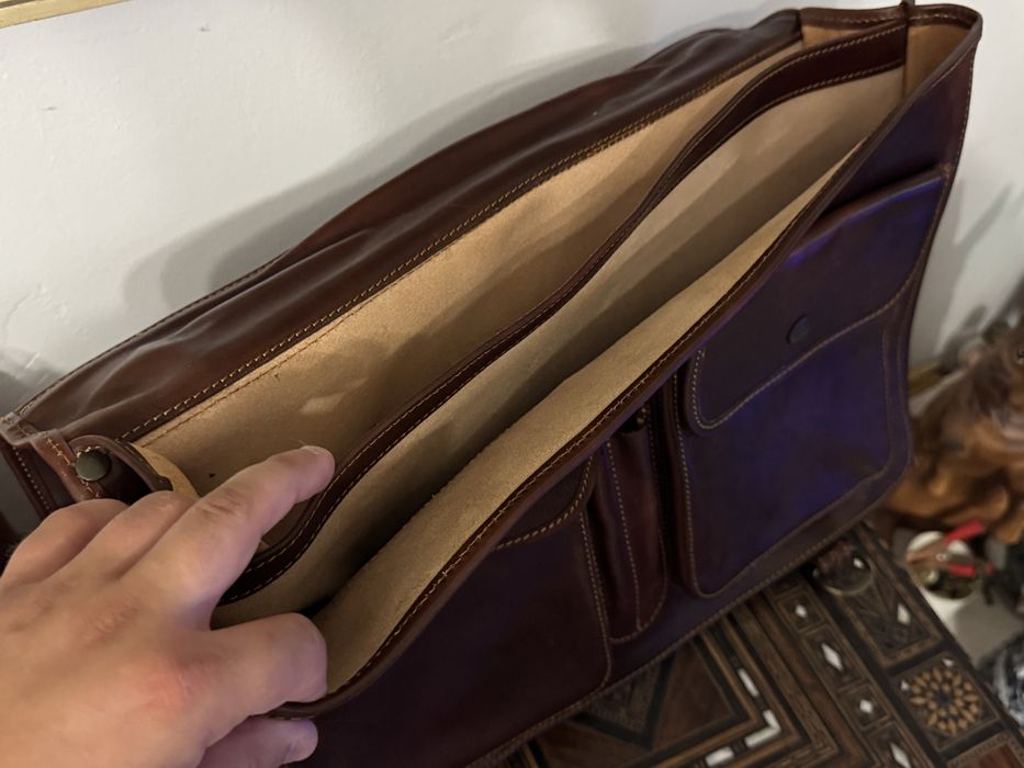 Geanta Laptop si Documente Noua Made in Italy Piele