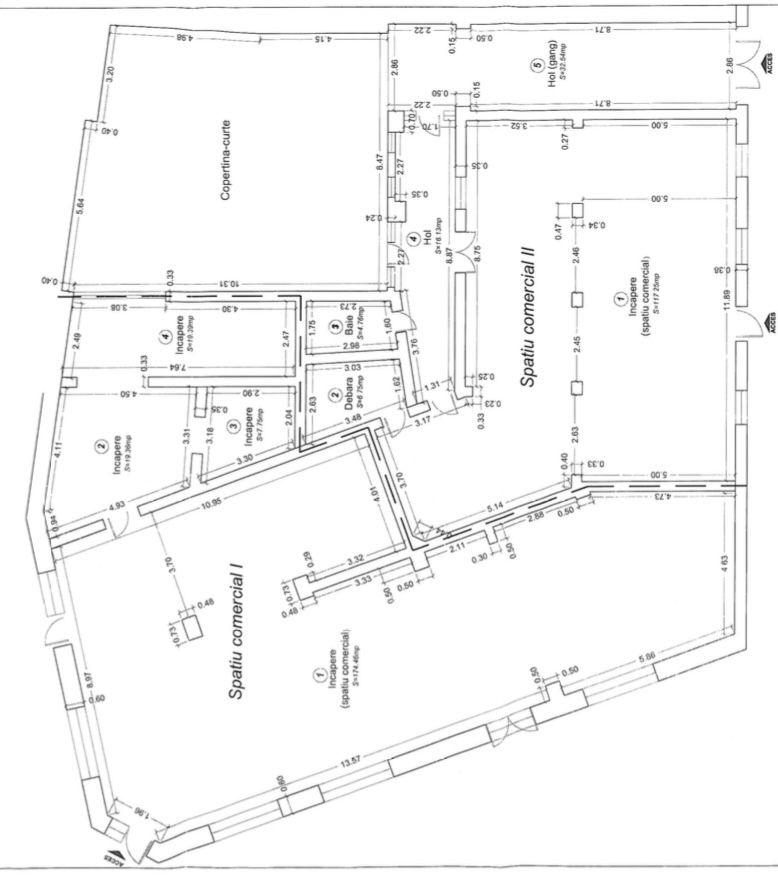 Inchiriez/vand spatiu compercial ultracentral 400-550 mp