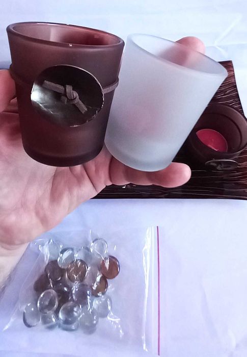 set pentru lumânări pt o seara romantica