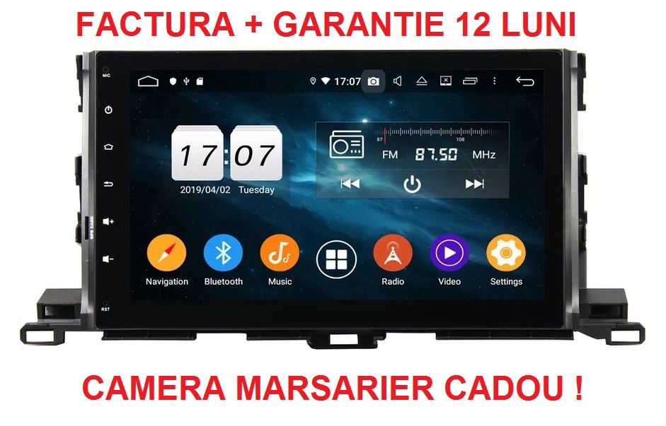 Navigatie Toyota Highlander ( 2014 - 2018 ) Garantie Camera Marsarier