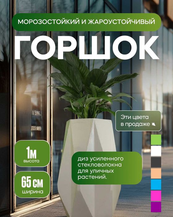 Уличные горшки для растений, сада и ландшафта, Прочные вазоны