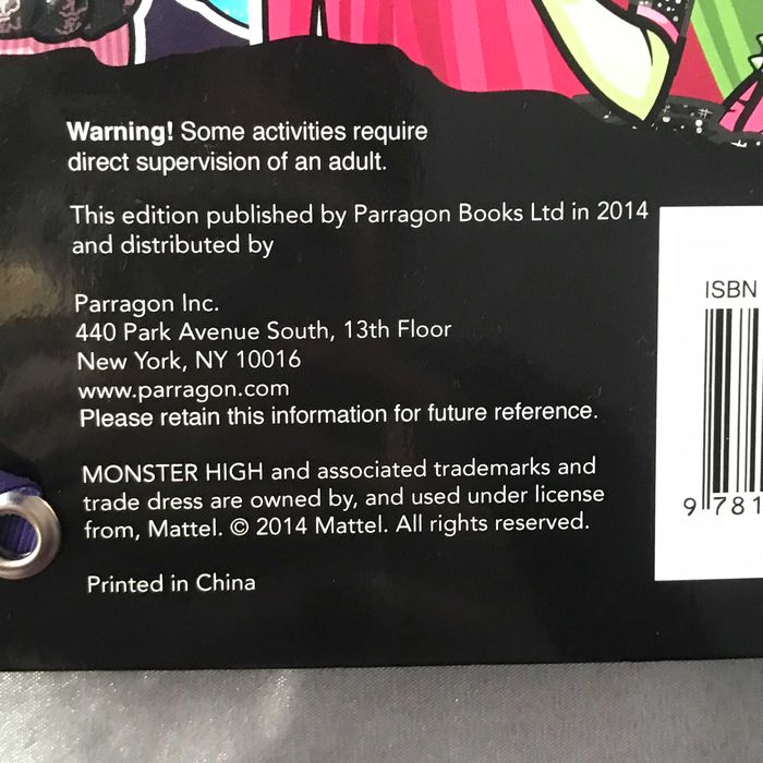 Оригинальная книга-журнал Monster high