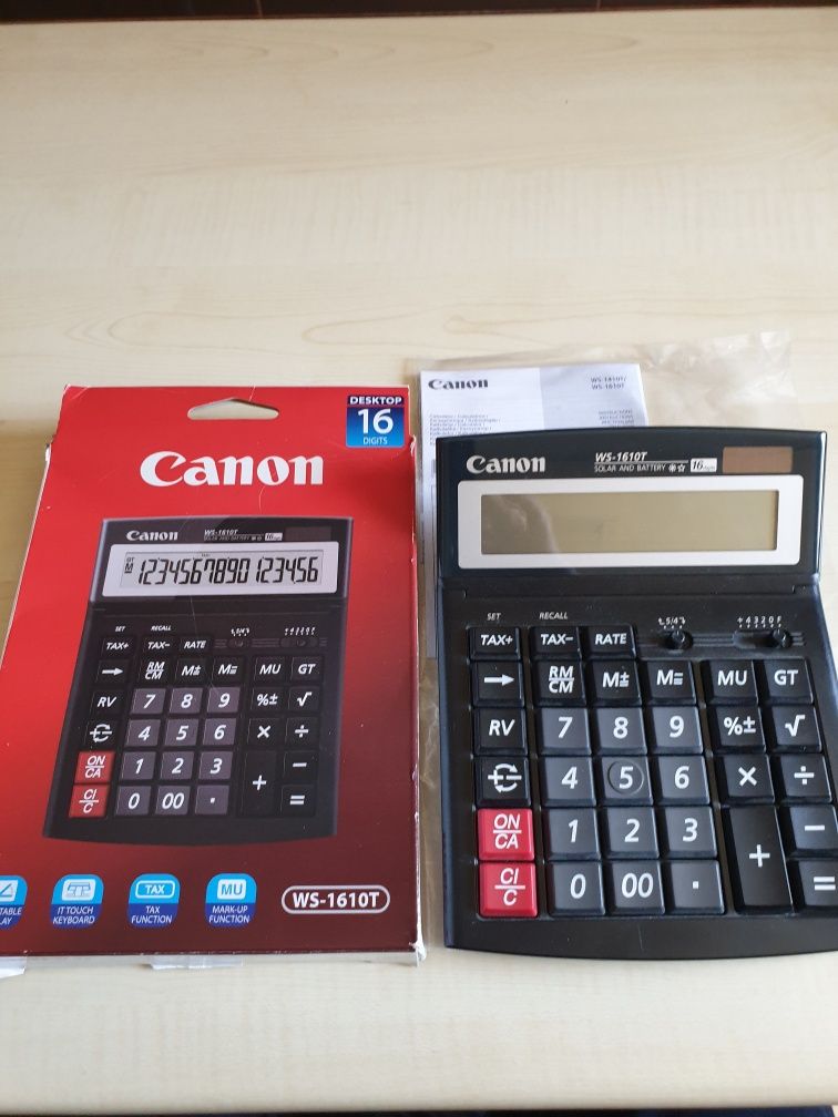 Calculator de birou CANON WS-1610T, 16 cifre, negru