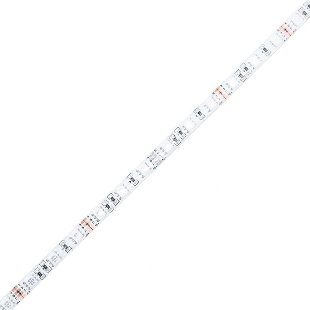 Set 2 Noptiere dormitor cu lumini LED 60x35x40cm Alb REDUCERI