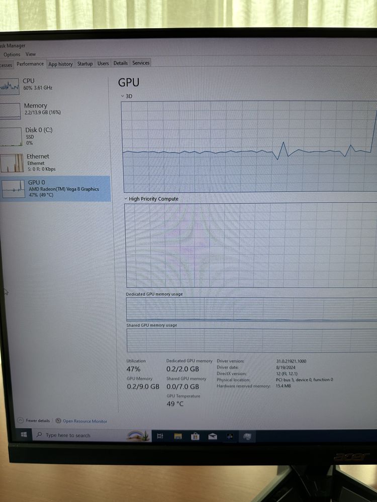 Pc Gaming , AMD 3200G 3.6Ghz , 16GB DDR4, 1TB SSD, AMD Radeon Vega 8