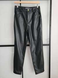 Pantaloni negri drepti de piele, Zara, M, nou