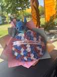 buchet trandafiri sapun buchet flori cadou personalizat rosu roz mov