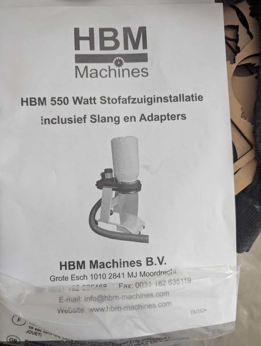 Прахоуловител HBM 8675, 550 W, 230 V, 1150 м³/ч