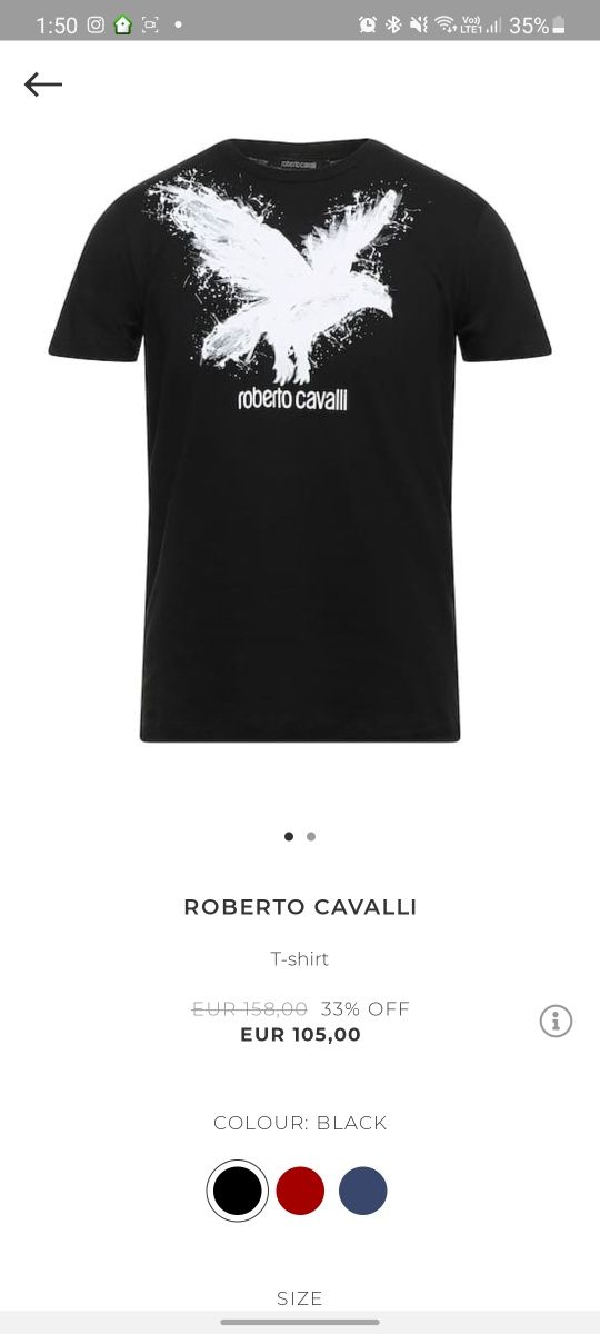 Roberto Cavalli тениска ОРИГИНАЛНА!