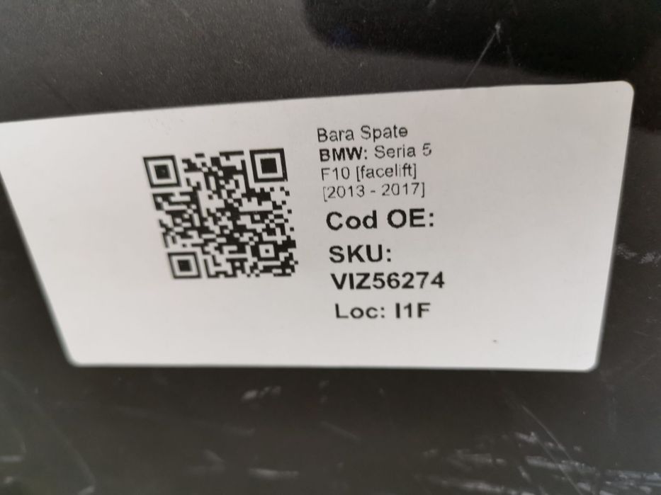 Bara Spate BMW Seria 5 F10 [facelift] 2013 2014 2015 2016 2017 Origina
