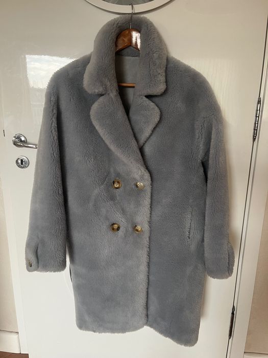 Кожух син кафяв камел