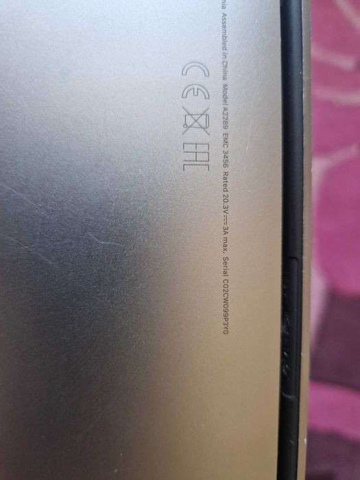 Ecran Macbook A2289 EMC 3456