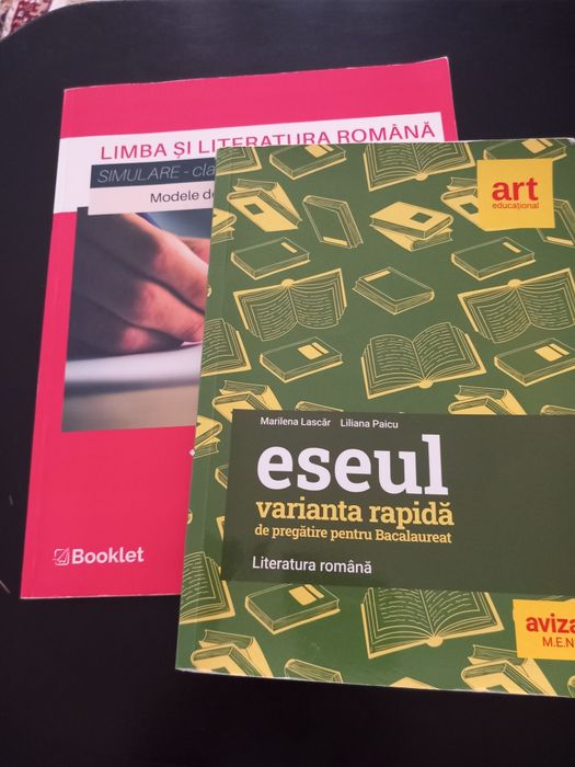 Vând modele de eseuri si modele subiecte clasa 12