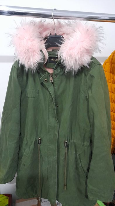 Parka geacã blãnitã pentru iarnã