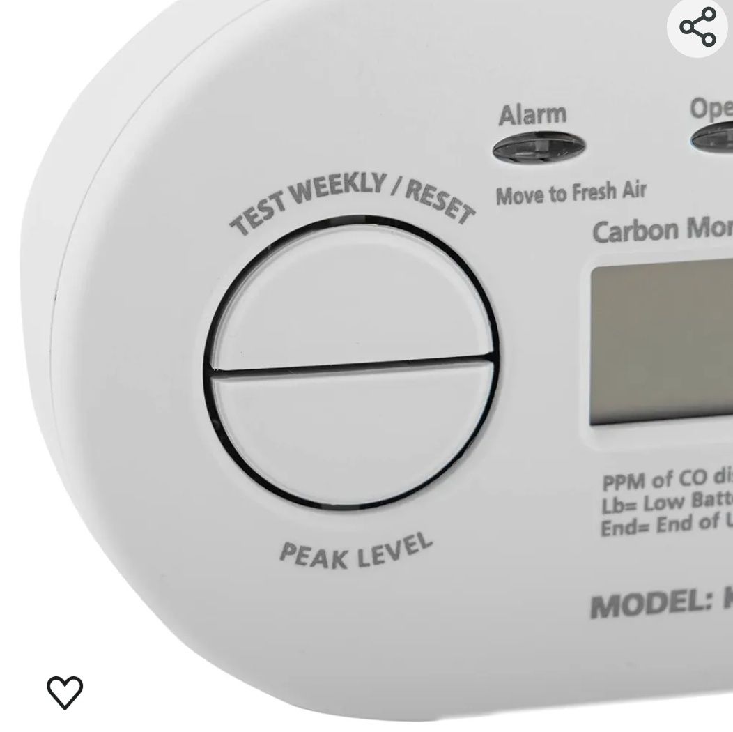 Alarmă monoxid de carbon, display digital Kidde