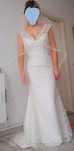 Rochie de mireasa , 38-40 NOUĂ, cu 2 voaluri Cadou