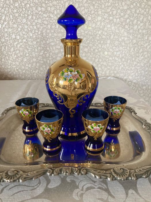 Сервиз MURANO от духано венецианско стъкло
