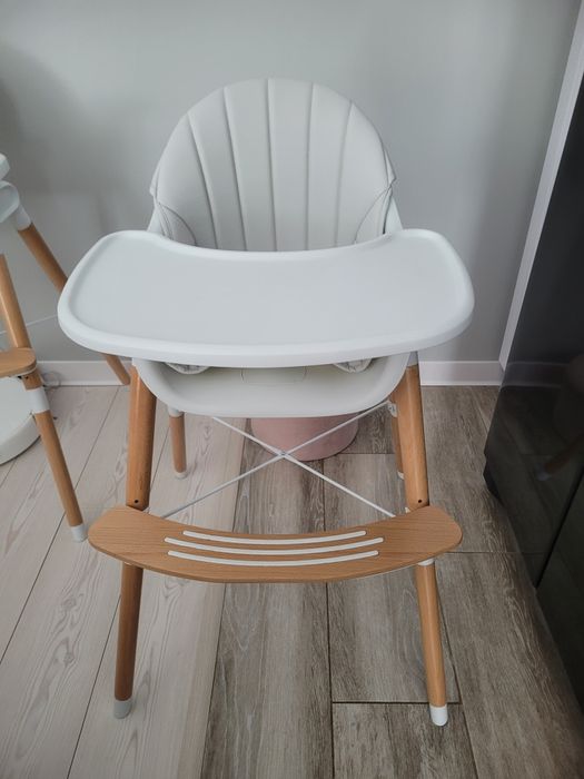 Scaun copii Krausman – Scaun de masa LYRA 2 in 1 Grey