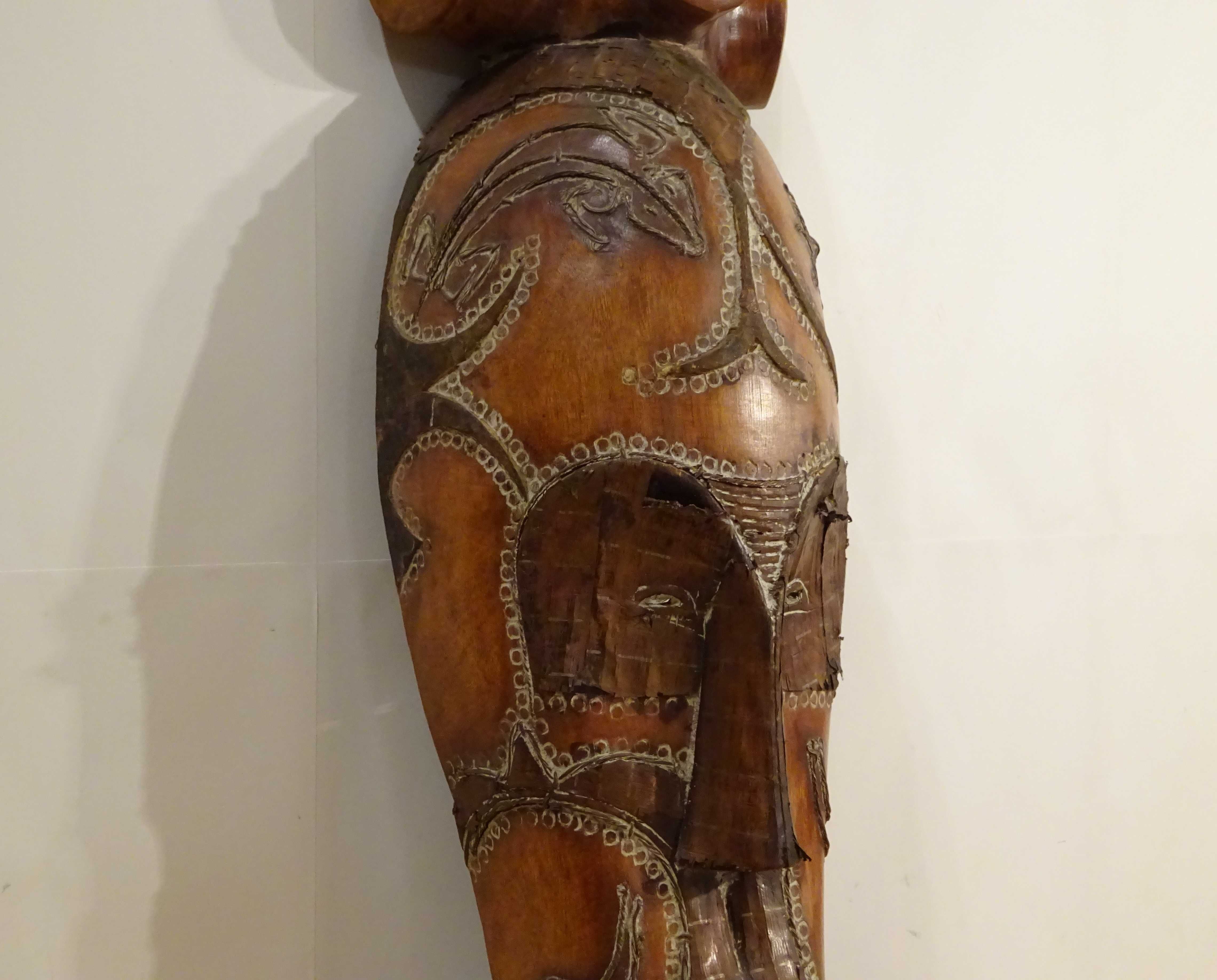 Masca tribala Africana RARA, tribul Fang |lemn sculptat| veche