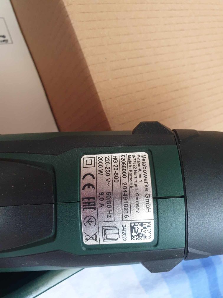 Pistol de aer cald metabo  HG 20-600