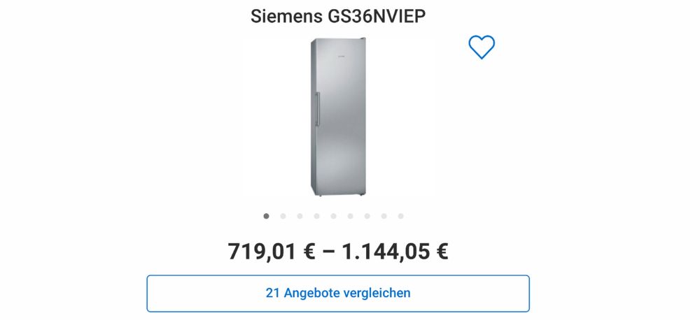 Congelator Siemens GS36NVIEP