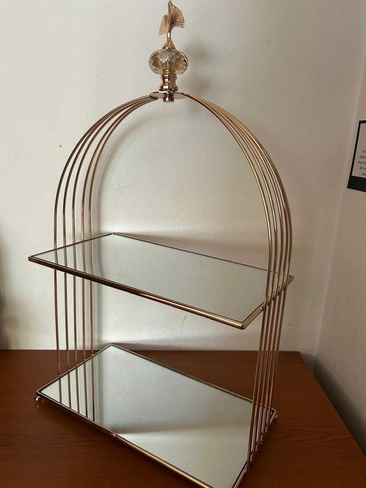 Suport candy , etajera pentru prajituri, intaltime 52 cm , oglinda