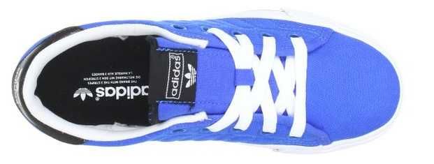 40 2/3_Adidasi originali Adidas_din panza_albastru_in cutie_Oferta