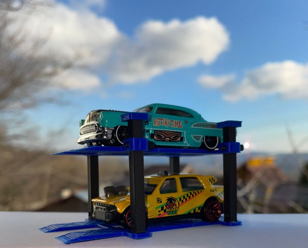 2 x "Display stand" 2 poziții masinuțe "Hot Wheels"