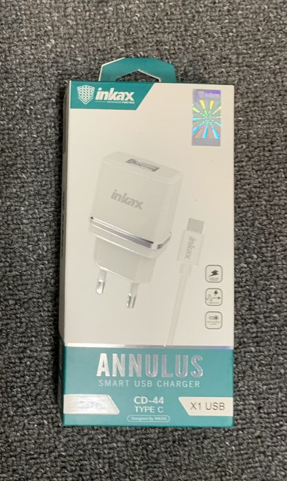 Зарядка inkax annulus usb type-c, 16 штук