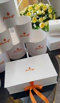Круглые коробки премиум для цветов для свадьбы на фотиха ручная работа