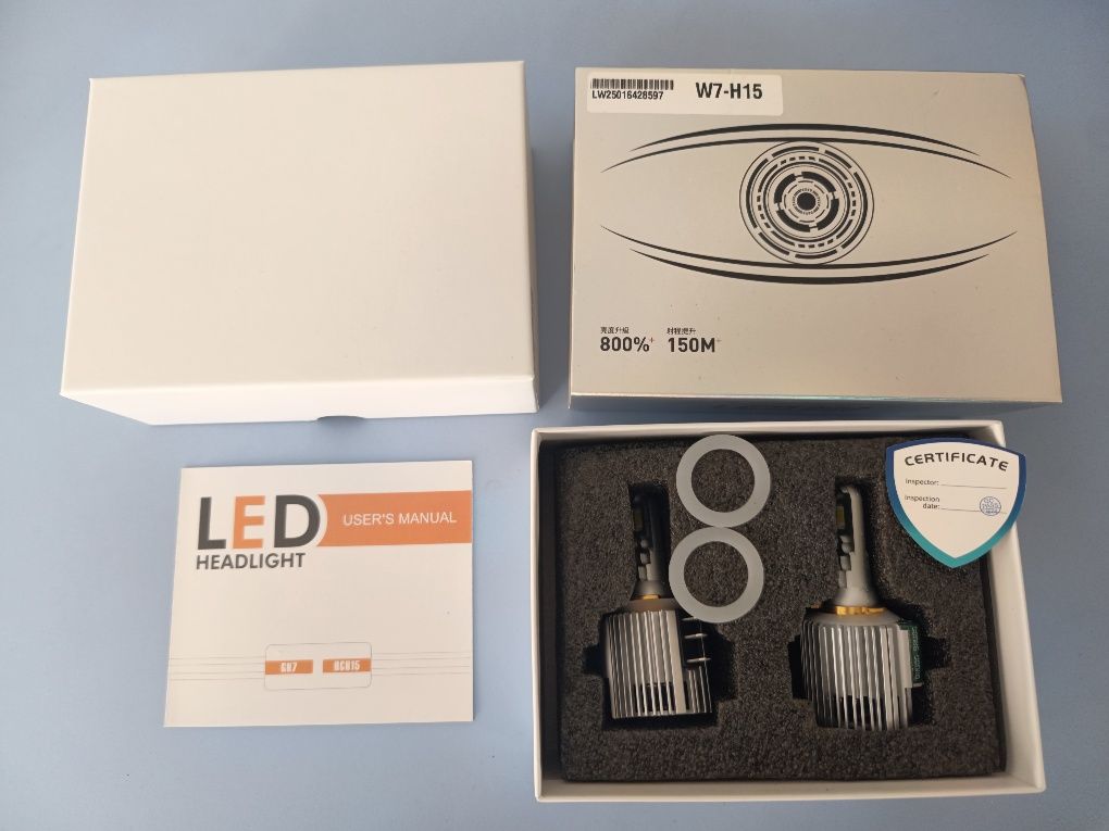 Лед крушки H15 LED, 24000LM 200W ТОП ЦЕНА