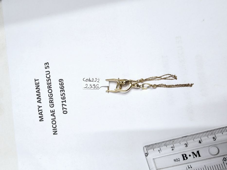 Maty Amanet Cercei din aur 14 k 2.59 g cod 222