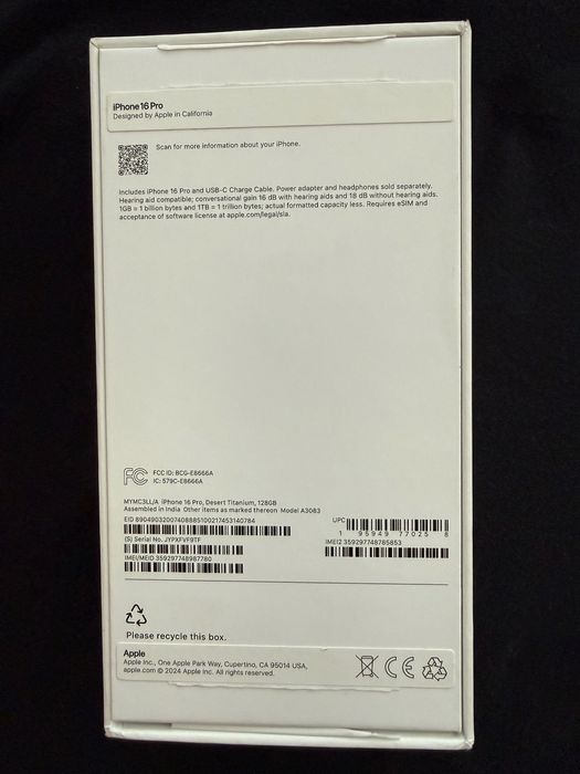 iPhone 16 Pro Desert Titanium 128GB