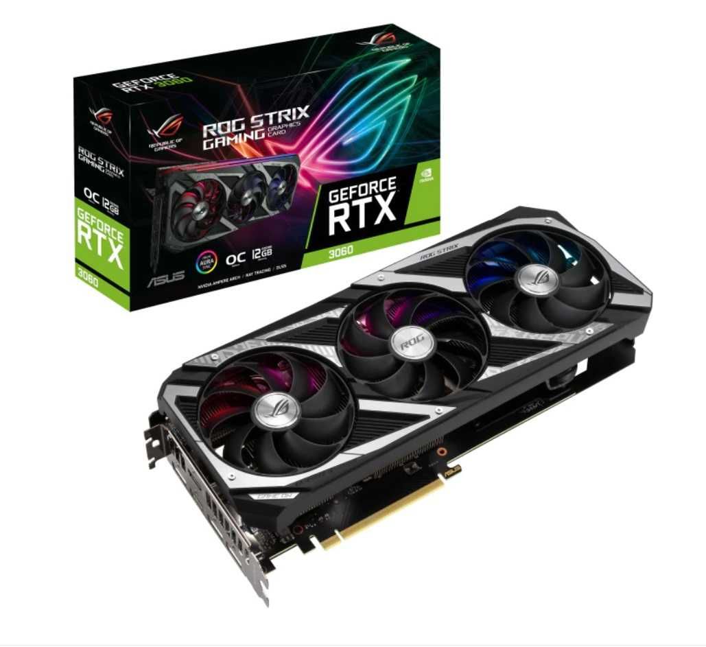 Placa video ASUS ROG Strix GeForce RTX 3060  12GB GDDR6, 192-bit