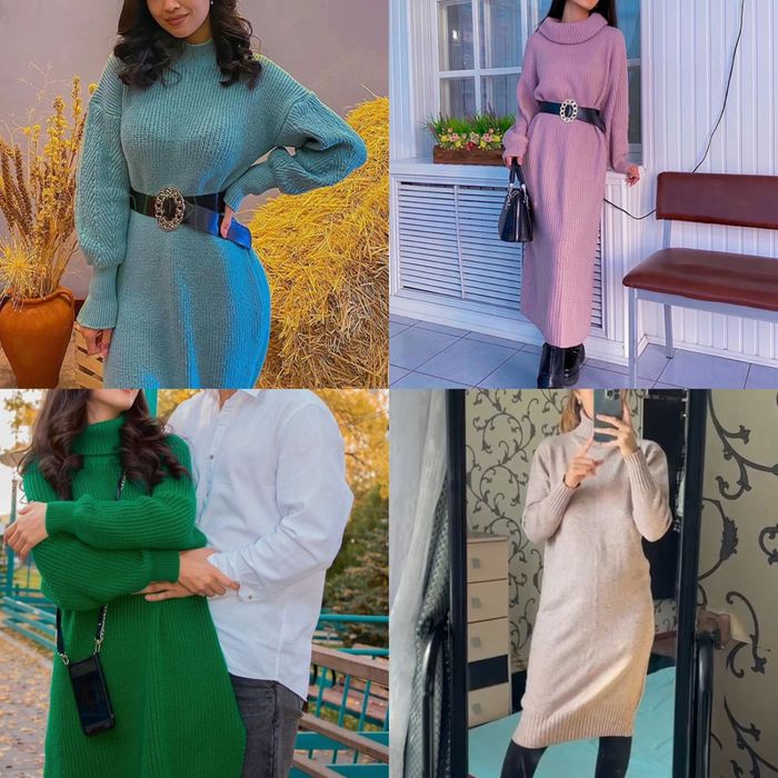 Вязаные платья, в отлично состоянии