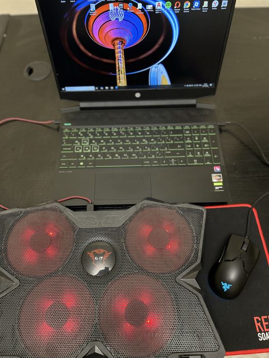 Hp pavellion 15 полный комплект 1256гб ,игровой ноутбук gtx 1650