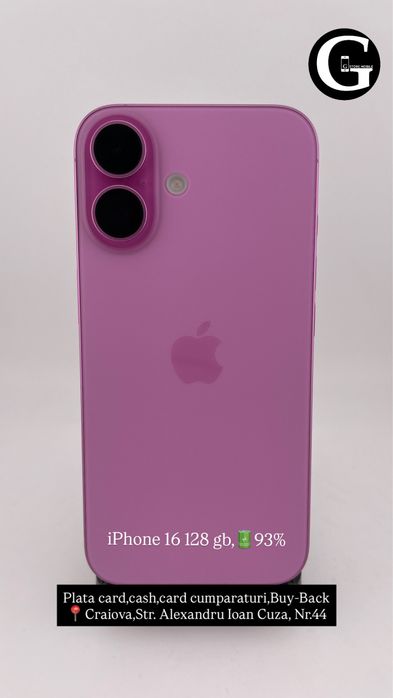 G Store Mobile! OFERTA: iPhone 16 128gb Pink!
