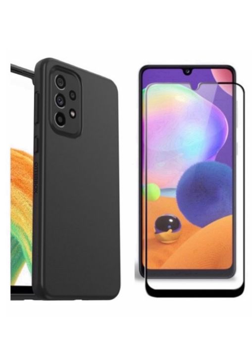 Husa X Case Sillicon + Folie Sticla  Samsung A20e/A22/A24/A23/A25/A26