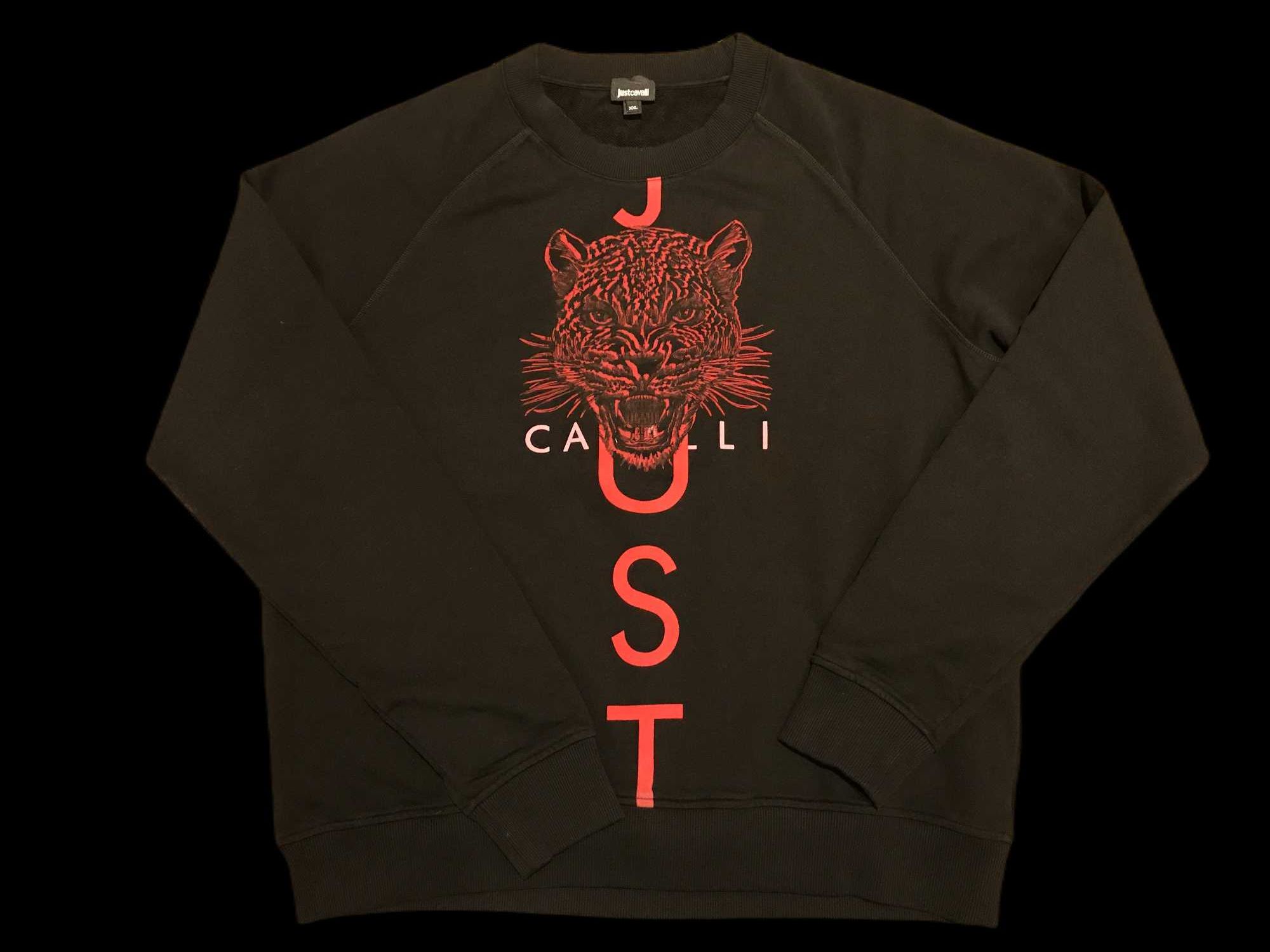 Just Cavalli, блуза, ОРИГИНАЛНA, черна, Размер: XXL