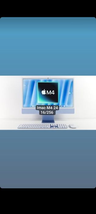 Imac M4 24 16/256 Blue 8 core GPU из США новый запечатенный 
8-Core GP