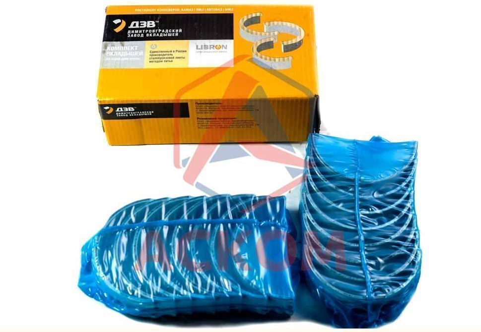 вкладыши шатунные камаз евро-4,-5, комплект р0, дзв